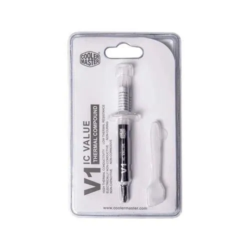 Cooler Master Pâte thermique IC Value V1 RG-ICV1-TW20-R1 pour CPU/GPU, Conductivité 1.85 W/mK, Application facile