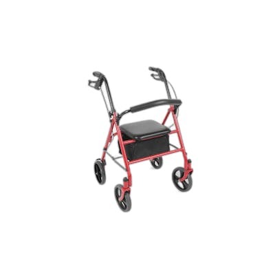 Moretti Rollator Teti en Acier Rouge Moretti Rollator Teti en Acier Rouge