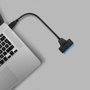 Qoltec Adaptateur USB vers SATA pour Disque Dur 51855 Noir
