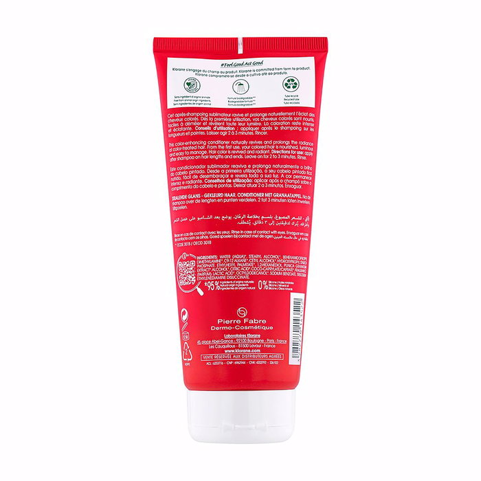 Klorane Après-Shampooing Protecteur Couleur à la Grenade pour Cheveux Colorés 200 ml