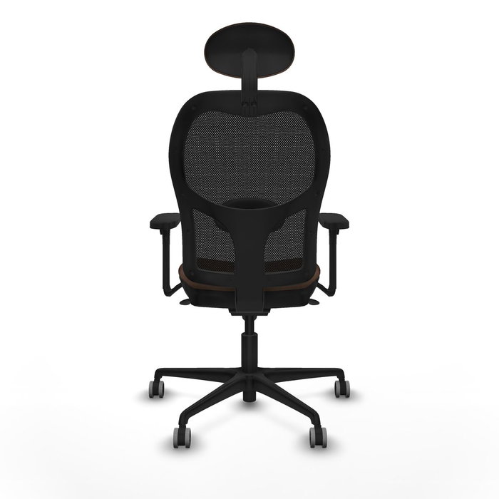 Piqueras y Crespo Chaise de Bureau avec Appui-tête Jorquera 3D036G1 Noir Brun foncé Piqueras y Crespo Chaise de Bureau avec Appui-tête Jorquera 3D036G1 Noir Brun foncé
