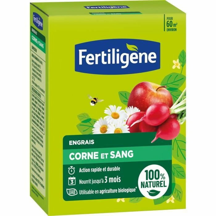Fertiligene Engrais Corne et Sang 3 kg Fertiligene Engrais Corne et Sang 3 kg