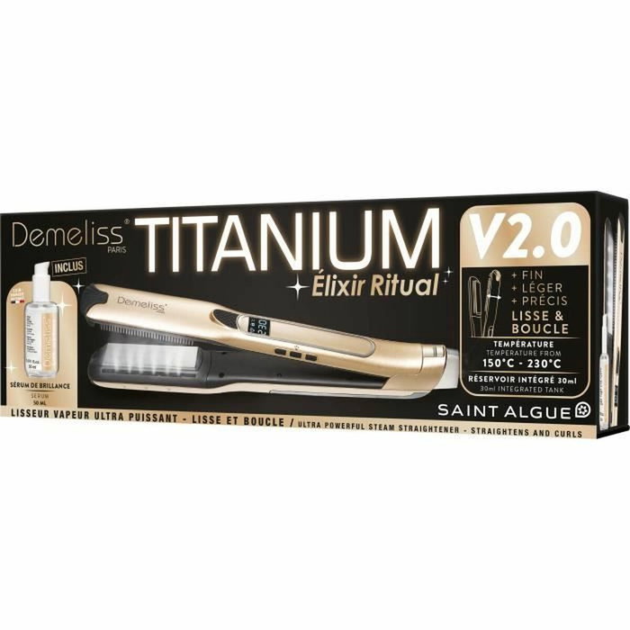 Saint Algue Coffret Premium Demeliss TITANIUM V2.0 Lisseur Vapeur Saint Algue Coffret Premium Demeliss TITANIUM V2.0 Lisseur Vapeur