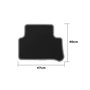 OCC Design Tapis sur mesure Mercedes X218 CLS Shooting Brake (2012-2019) 5PZ Rivet Gris foncé
