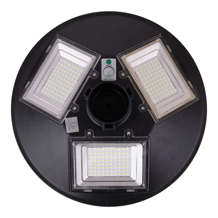 Luminaria Solar LED 90W 9000Lm 6000K IP67 Panel 6V 18W Batterie 3.2V 15000mAh Lampe Solaire Extérieure Crépusculaire et Détection de Mouvement