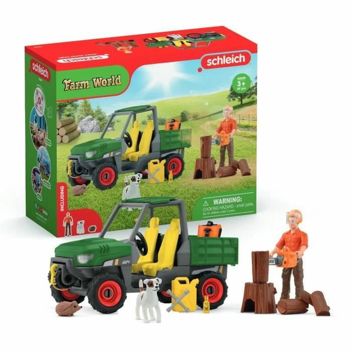 Schleich Playset 42659 Farm World - Garde forestier avec véhicule Schleich Playset 42659 Farm World - Garde forestier avec véhicule