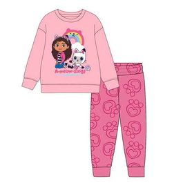 Gabby's Dollhouse - Pyjama en coton brossé pour enfant - Taille 3 ans (3-4 ans) - Rose