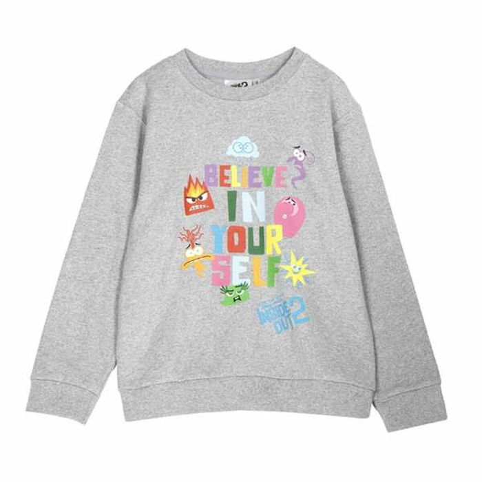 Sweat sans capuche unisex Inside Out Gris 4 ans Sweat sans capuche unisex Inside Out Gris 4 ans