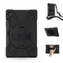 eSTUFF Coque de Protection Defender AUSTIN pour Samsung Galaxy Tab S6 Lite 2024, 2022, 2020 - Anti-choc, Pied 360°, Compartiment Stylet, sans Film de Verre - Noir