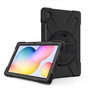 eSTUFF Coque de Protection Defender AUSTIN pour Samsung Galaxy Tab S6 Lite 2024, 2022, 2020 - Anti-choc, Pied 360°, Compartiment Stylet, sans Film de Verre - Noir