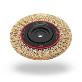 JAZ Cepillo circular tipo rueda con filamentos de fibra y cerdas naturales