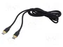 GEMBIRD Câble USB 2.0 USB C vers USB C 1,5m noir