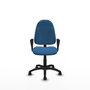 PIQUERAS Y CRESPO Chaise de bureau Algarra, Similicuir Bleu Clair