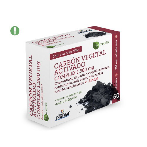 Carbón Vegetal Activado Complex 1500 Mg. Carbón Vegetal Activado Complex 1500 Mg.