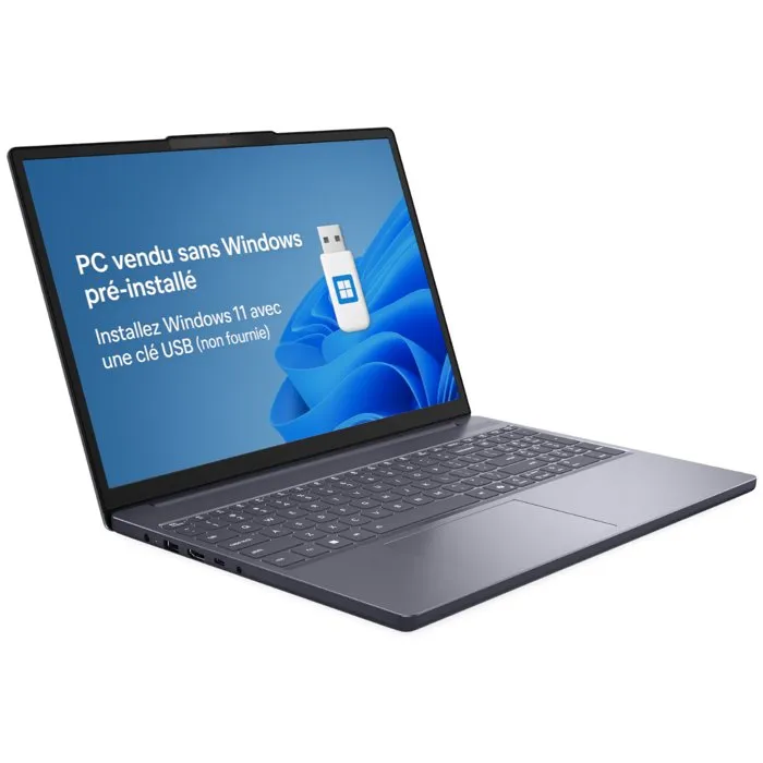 Lenovo IdeaPad Slim 3 15ARP10 - Ryzen 7 170 - 16 Go RAM - 512 Go SSD - 15,3 WUXGA - Gris