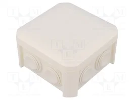 OBO BETTERMANN Boîtier de raccordement T 40 RW blanc avec 7 presse-étoupes membranes