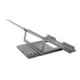 Coolbox Support Ajustable pour Ordinateur Portable Jusqu'à 17 Pouces, Aluminium Gris Spatial, 4 Positions
