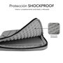 Subblim Air Padding 360 Sleeve Housse pour ordinateur portable 14 pouces, grise, protection 360°, polyester Oxford, résistante à l'eau