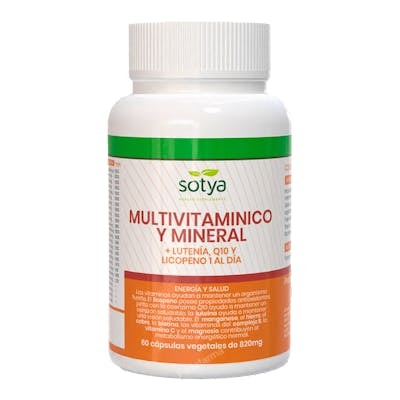 Sotya Multivitaminé et Minéral 1 par Jour 820 mg Capsules 60 Unités Sotya Multivitaminé et Minéral 1 par Jour 820 mg Capsules 60 Unités