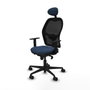 Piqueras y Crespo Chaise de Bureau avec Appui-tête 1D036N1 Blue marine