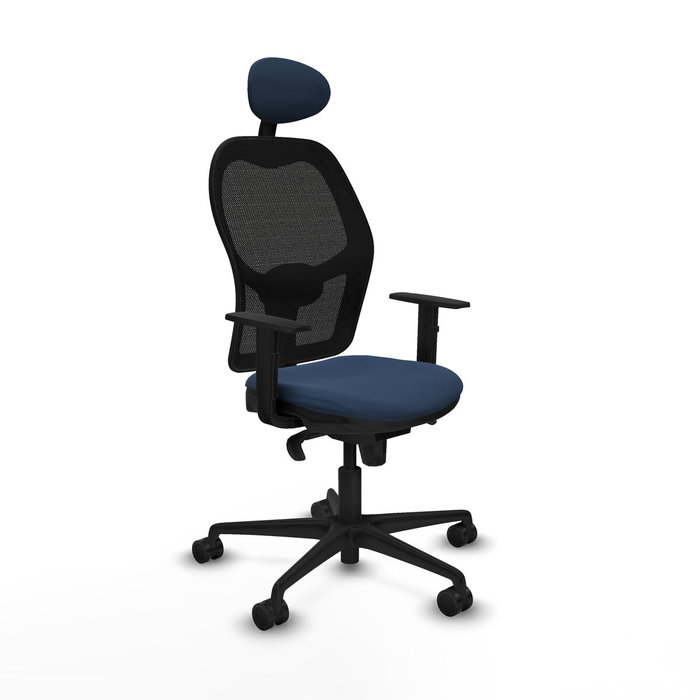 Piqueras y Crespo Chaise de Bureau avec Appui-tête 1D036N1 Blue marine Piqueras y Crespo Chaise de Bureau avec Appui-tête 1D036N1 Blue marine