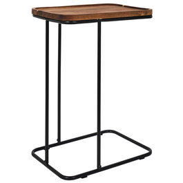Home Deco Factory Table Auxiliaire de Canapé en Acacia