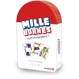Dujardin Jeu de Société Mille Bornes Prestige - Édition Boîte Métal, Cartes Rétro 1954 - À Partir de 6 Ans, 2 Joueurs et Plus