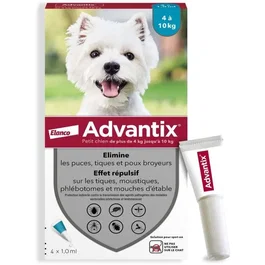 Advantix Solution Antiparasitaire Petite Race 4 à 10kg