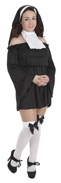 Creaciones Llopis - Déguisement adulte monsexy taille L, composé de robe, coiffe et col (polyester/polyamide)