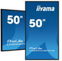 iiyama Écran Professionnel 50" UHD 3840x2160 Panneau VA Haze 25% 800 cd/m² 24/7 - Portraits et Paysages - HDMI, DisplayPort, USB, WiFi, Android 11