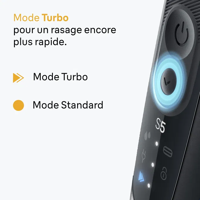 Braun Series 5 - Rasoir électrique pour homme - Noir - Autonomie 50 min - Charge rapide 5 min - 3 lames flexibles - 2 modes (Turbo et Standard) Braun Series 5 - Rasoir électrique pour homme - Noir - Autonomie 50 min - Charge rapide 5 min - 3 lames flexibles - 2 modes (Turbo et Standard)
