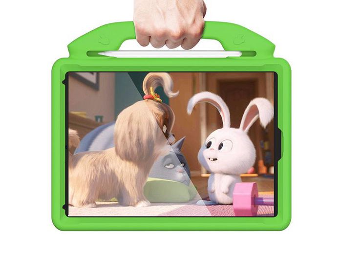 eSTUFF Housse de protection antichoc avec poignée et support intégrés pour iPad Pro 11 2022/2020/2018 et iPad Air 10,9" (5e/4e génération) - Vert, Pour enfants eSTUFF Housse de protection antichoc avec poignée et support intégrés pour iPad Pro 11 2022/2020/2018 et iPad Air 10,9" (5e/4e génération) - Vert, Pour enfants