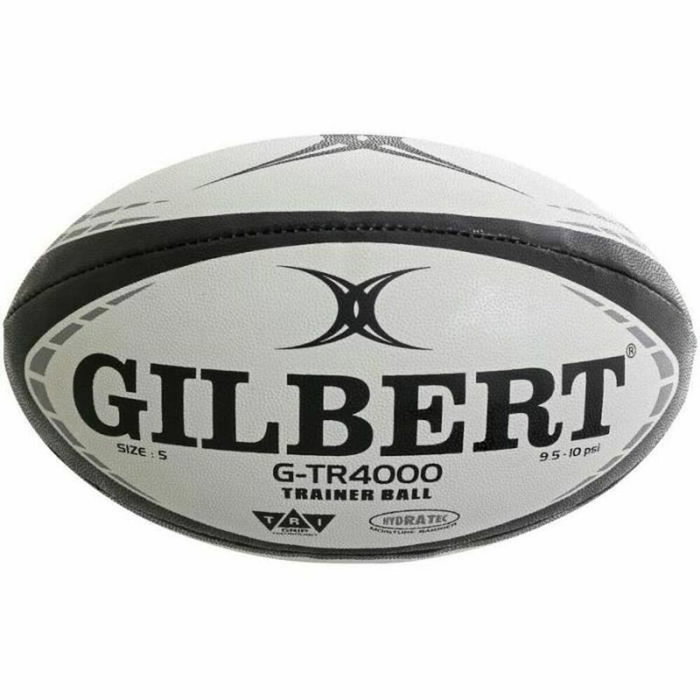 Gilbert GTR4000 - Ballon de rugby d'entraînement noir Taille 5 - Excellente prise en main et durabilité Gilbert GTR4000 - Ballon de rugby d'entraînement noir Taille 5 - Excellente prise en main et durabilité