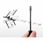 One For All Antenne TV Extérieure SV9357 Professional Line VHF/UHF Amplifiée, Filtre 5G, Full HD