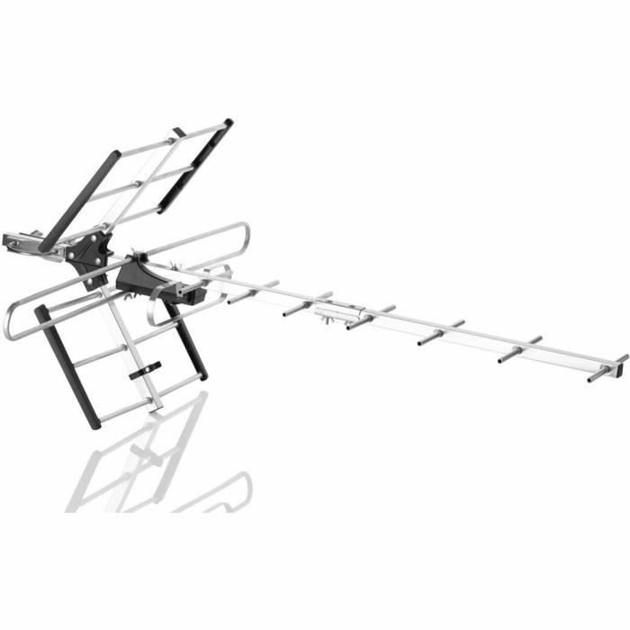 One For All Antenne TV Extérieure SV9357 Professional Line VHF/UHF Amplifiée, Filtre 5G, Full HD