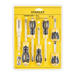 Stanley Jeu de 7 tournevis Cushion Grip avec testeur de tension STHT16166-0