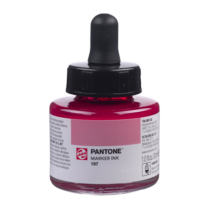 Talens | Pantone Encre pour marker teinte 197, 30 ml Talens | Pantone Encre pour marker teinte 197, 30 ml
