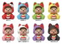 Funmaker Inc. Monchhichi Rokimoto Cup of Fun Lucky Cat Series - Lot de 6 Blind Boxes de 10 cm