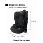 Nania Sienna Siège Auto Enfant Réhausseur Groupe 2/3 (15-36 kg) i-Size R129 Noir avec Systèmes de Sécurité SPS et Head-Protect - Installation Ceinture 3 Points Universelle