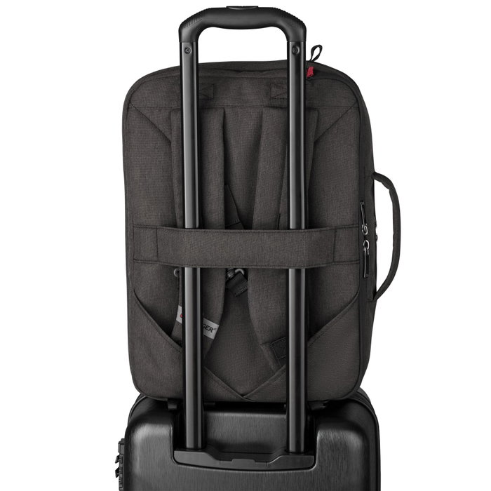 Wenger MX Commute Sac pour ordinateur portable 16 pouces avec bretelles, Gris