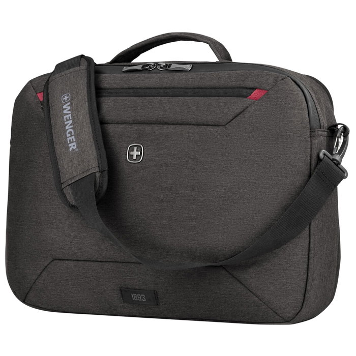 Wenger MX Commute Sac pour ordinateur portable 16 pouces avec bretelles, Gris