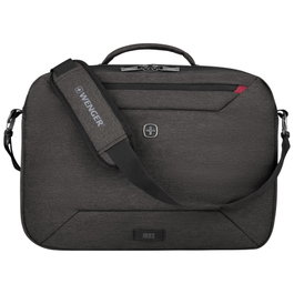 Wenger MX Commute Sac pour ordinateur portable 16 pouces avec bretelles, Gris
