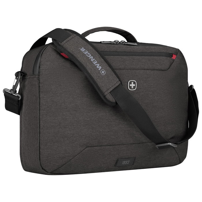 Wenger MX Commute Sac pour ordinateur portable 16 pouces avec bretelles, Gris