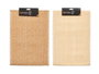 KINVARA Set de table rectangulaire en papier tressé Beige + Marron, lot de 24 pièces