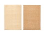 KINVARA Set de table rectangulaire en papier tressé Beige + Marron, lot de 24 pièces