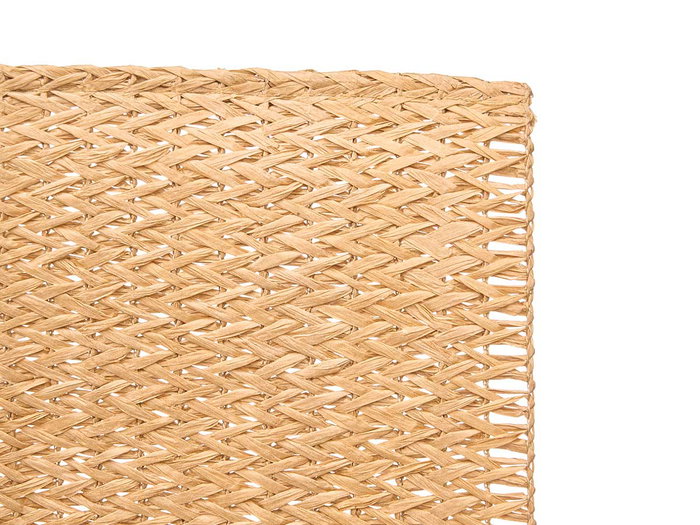 KINVARA Set de table rectangulaire en papier tressé Beige + Marron, lot de 24 pièces
