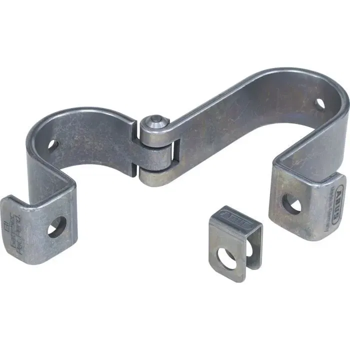 Abus Porte-Cadenas GateSec 131/140 - Protection pour Clôtures de Chantier et Barrières Mobiles - Acier Cémenté Anti-Corrosion - Sécurité Professionnelle