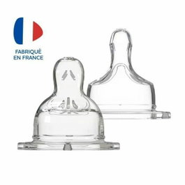 Dodie Tétines Sensation+ Plates Col Large Débit 4 pour Liquides Épais, Lot de 2