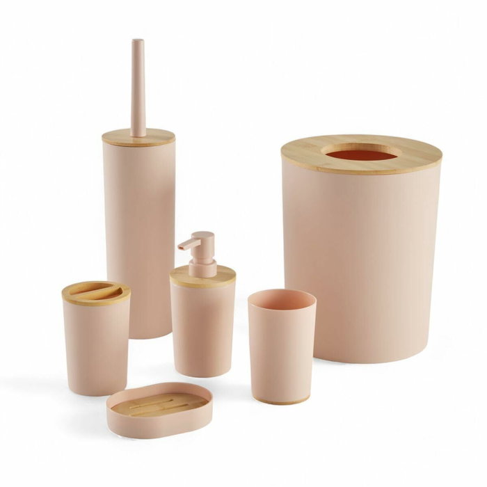 Today Lot de 6 accessoires de salle de bain Utility - Rose