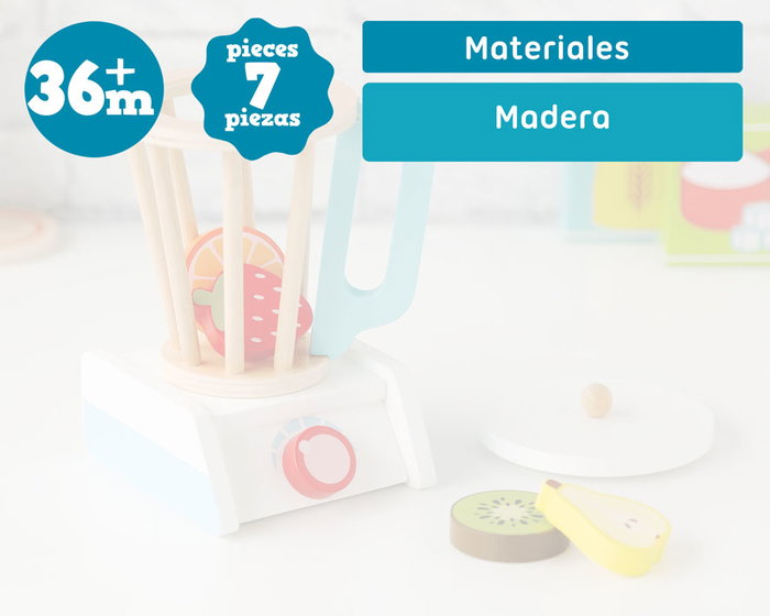 KioKids Batidora en bois avec fruits KioKids Batidora en bois avec fruits